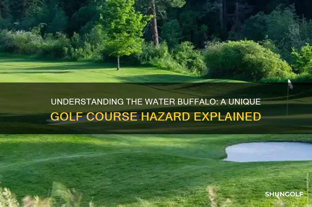 what is a water buffalo in golf