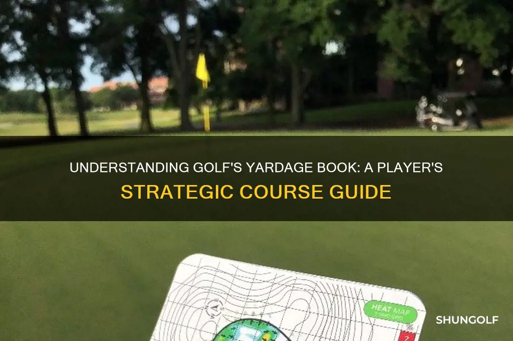 what is a yardage book in golf