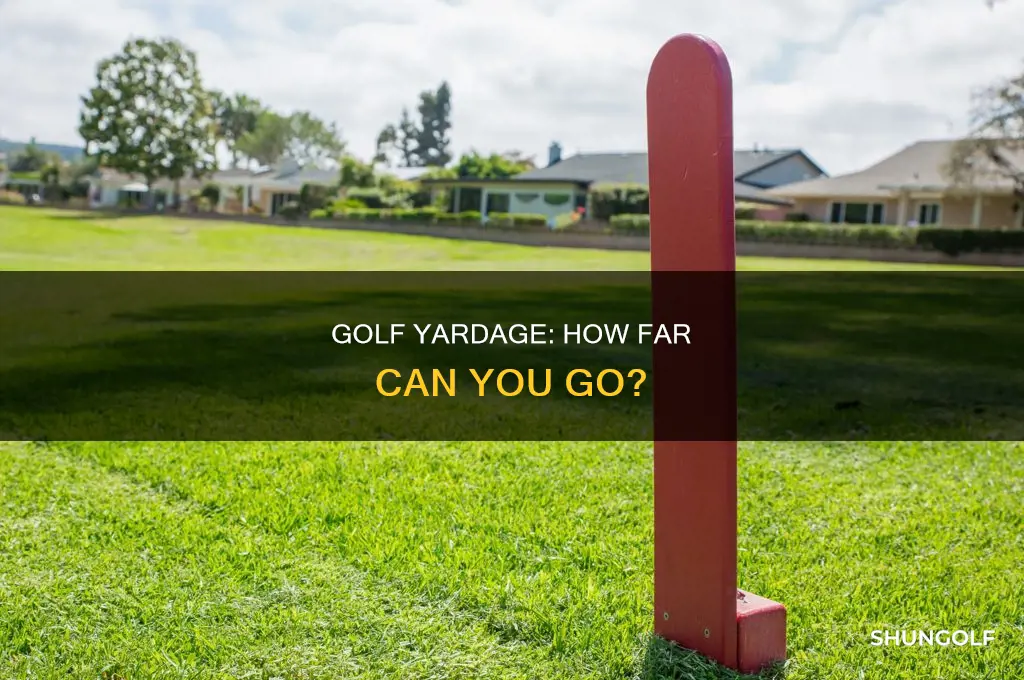 what is a yardage in golf