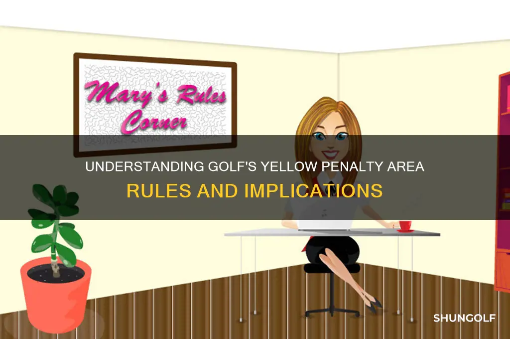 what is a yellow penalty area in golf