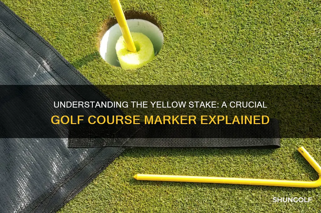 what is a yellow stake in golf