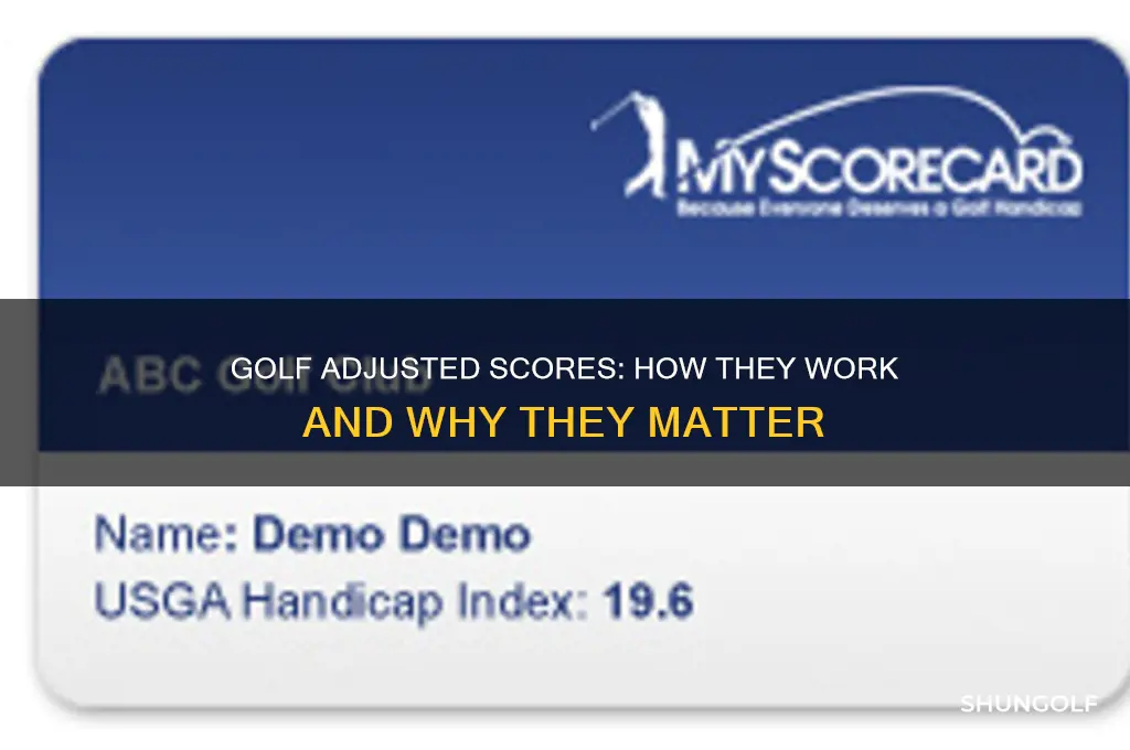 what is adjusted golf score