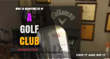 Understanding the Adjusting Lie of a Golf Club: A Comprehensive Guide