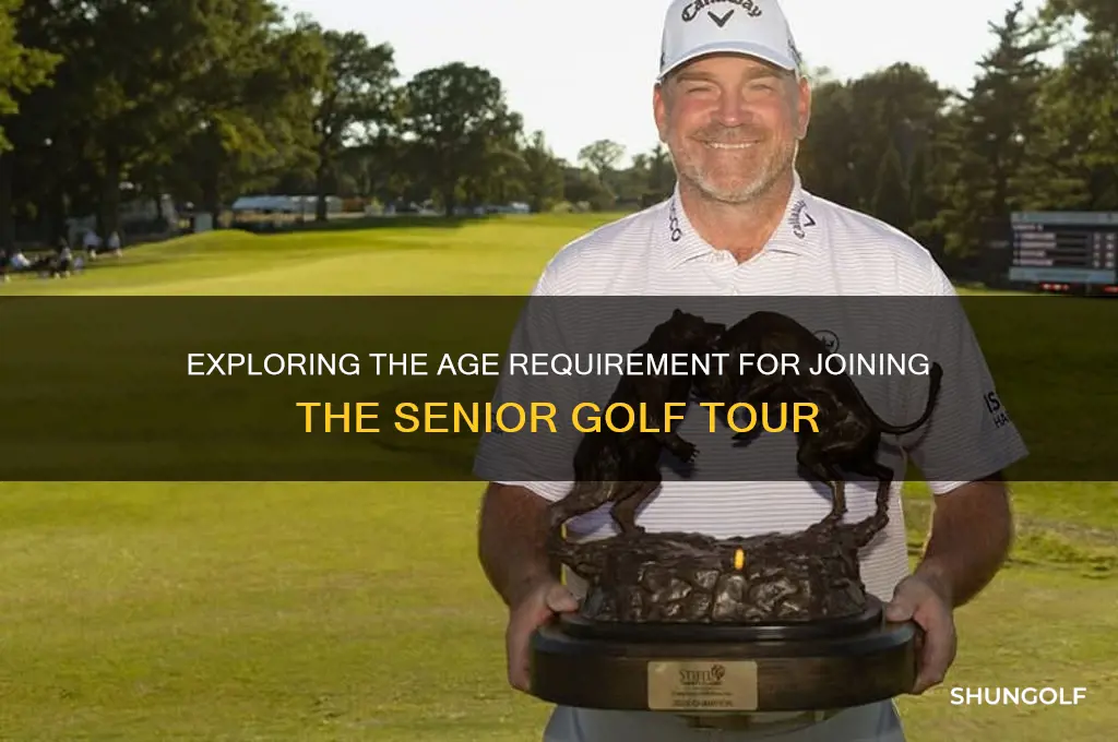 what is age for senior golf tour