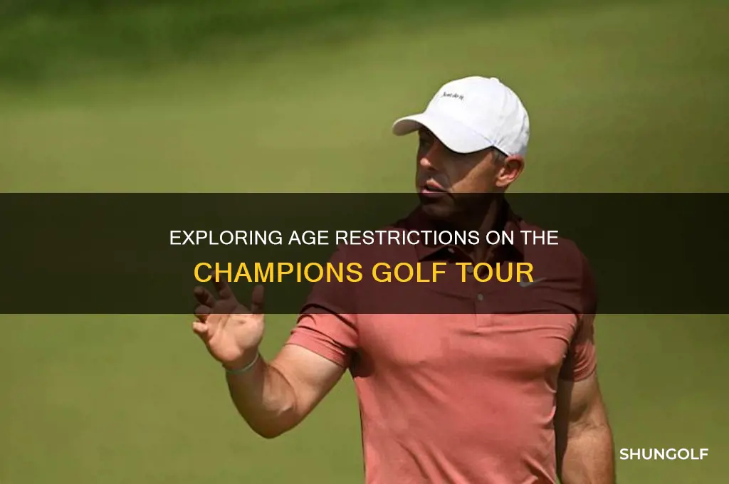 what is age limit on champions golf tour