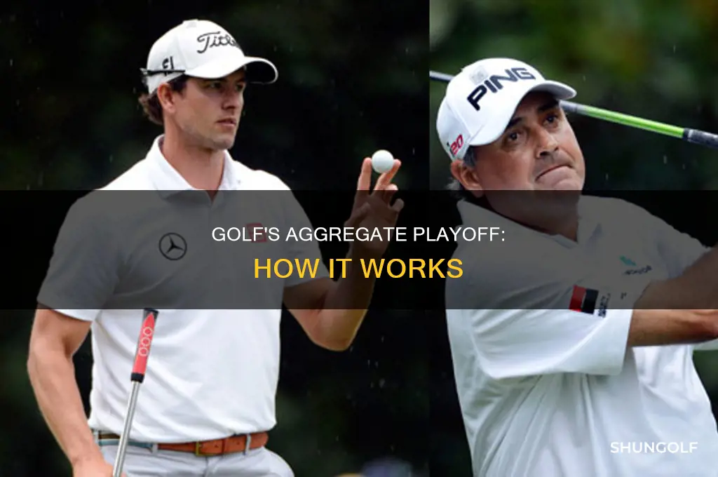 what is aggregate playoff in golf