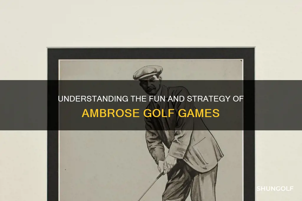 what is an ambrose golf game