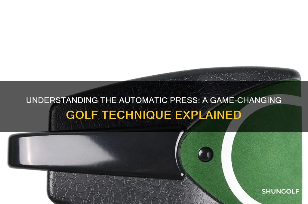 what is an automatic press in golf