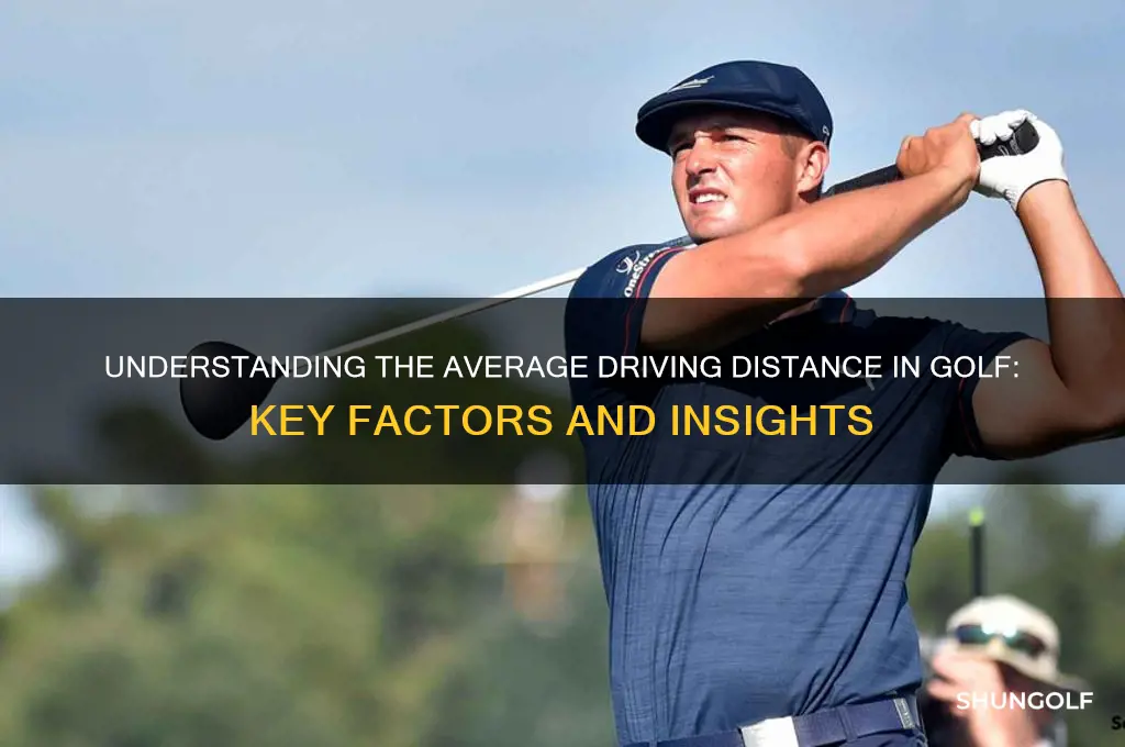 what is an average driving distance in golf