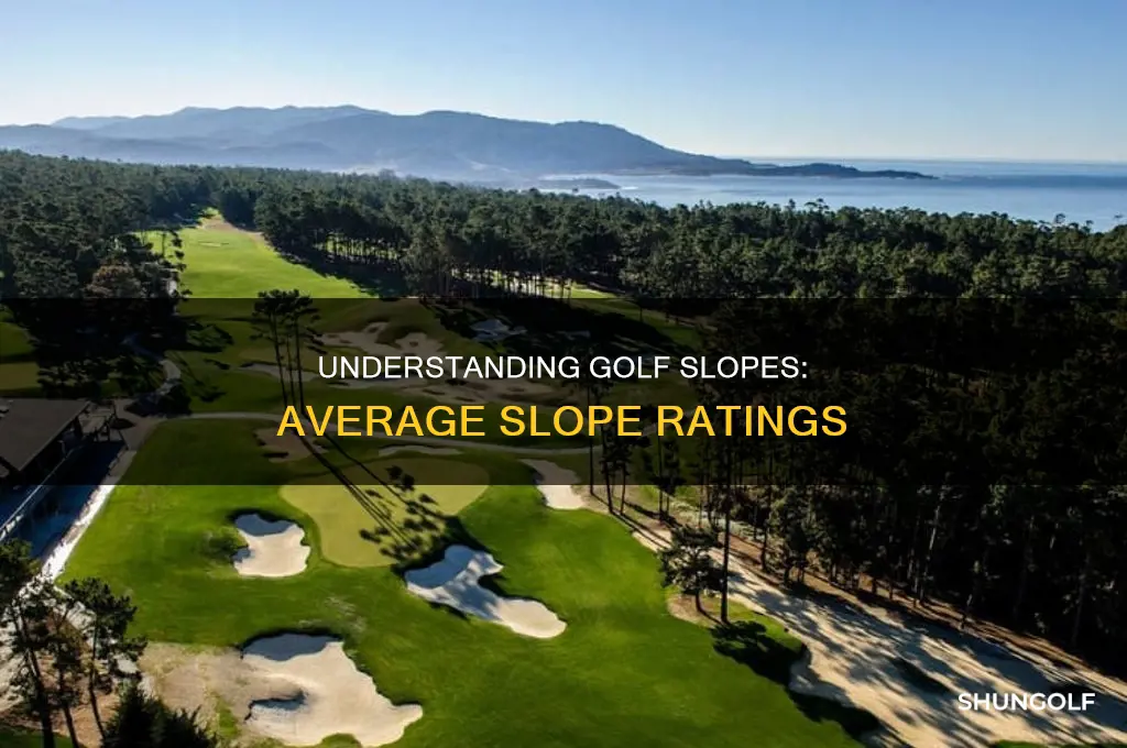 what is an average golf slope