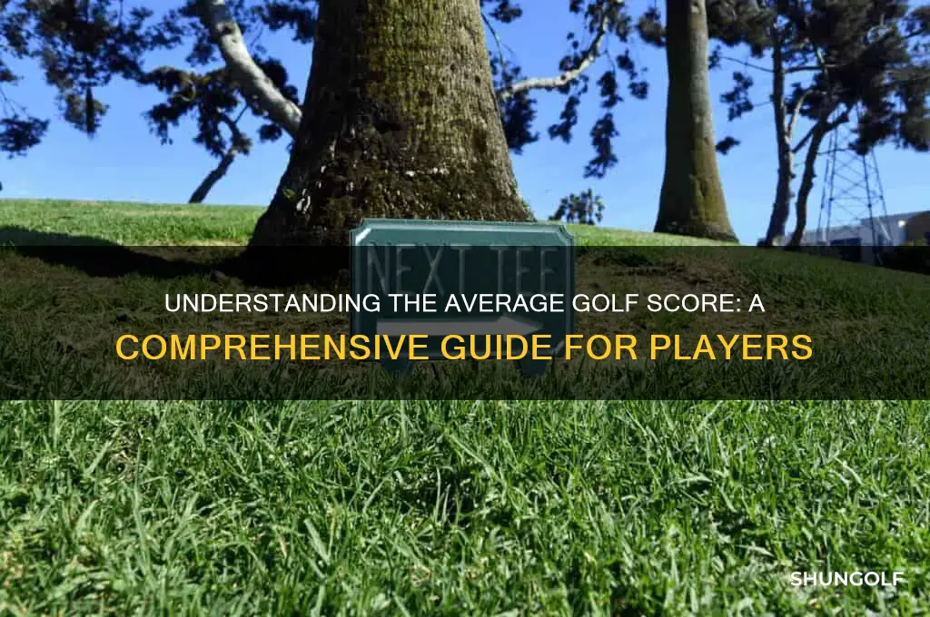 what is an average score in golf