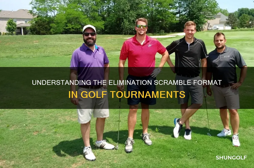 what is an elimination scramble in golf