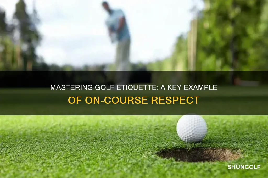 what is an example of a golf rule etiquette