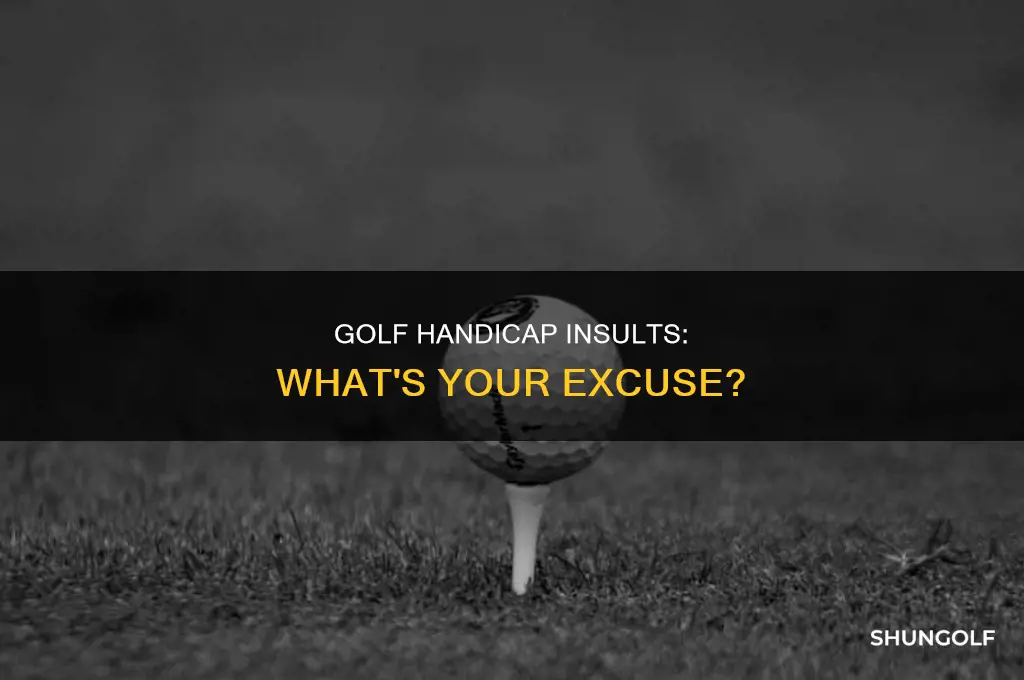 what is an insulting golf handicapp