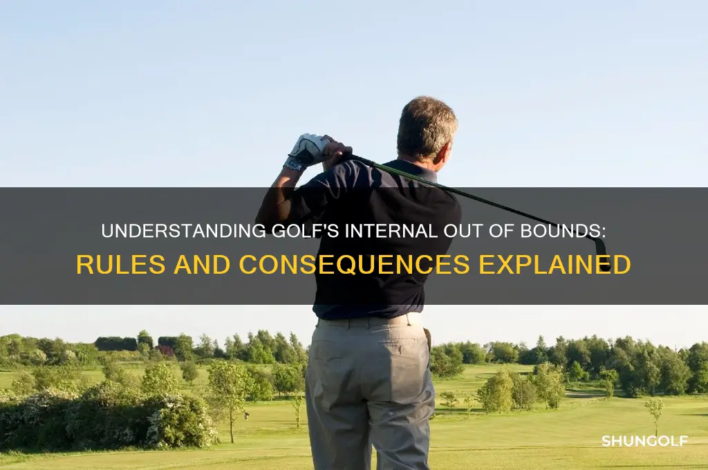what is an internal out of bounds in golf