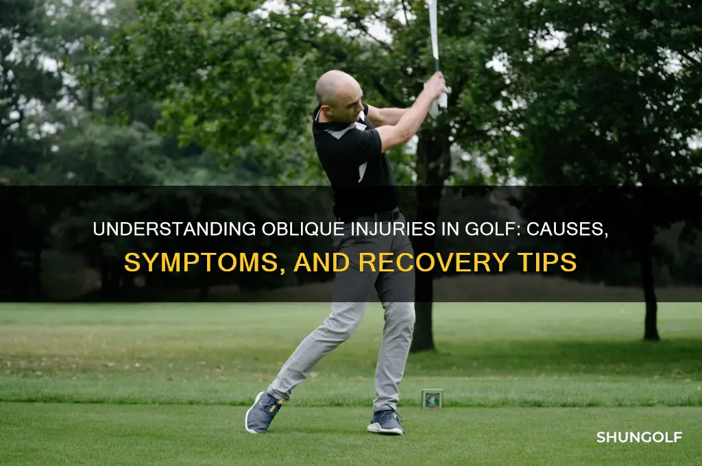 what is an oblique injury in golf