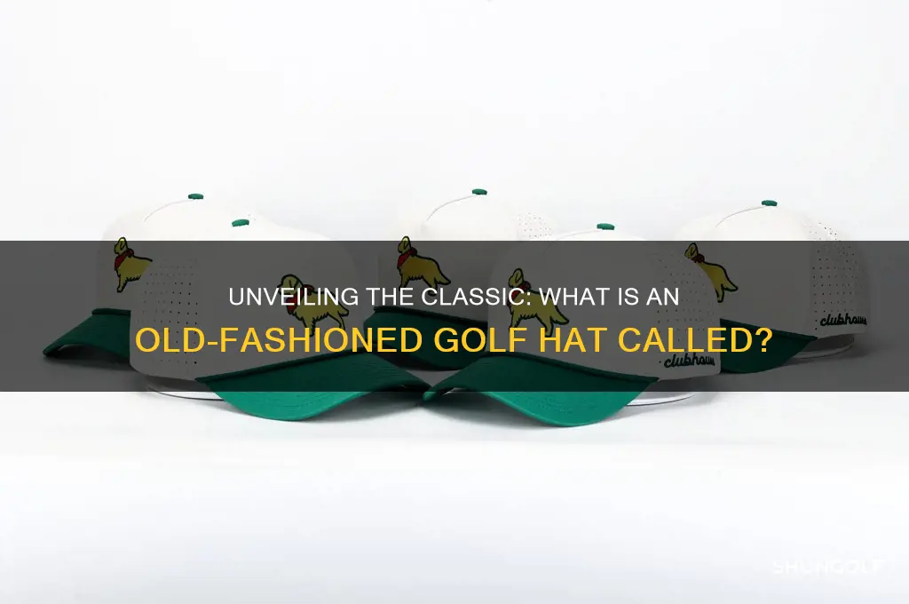 what is an old fashioned golf hat called