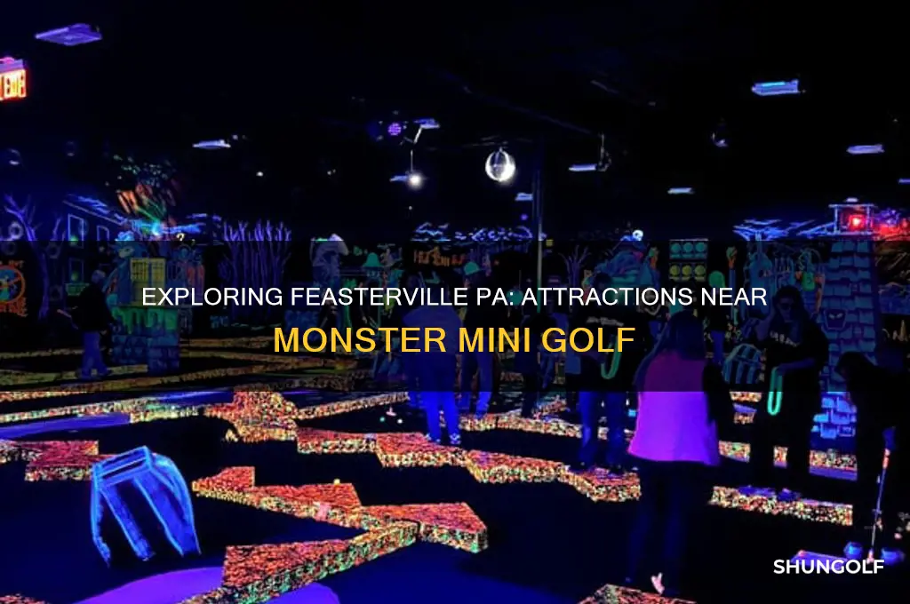 what is around monster golf feasterville pa
