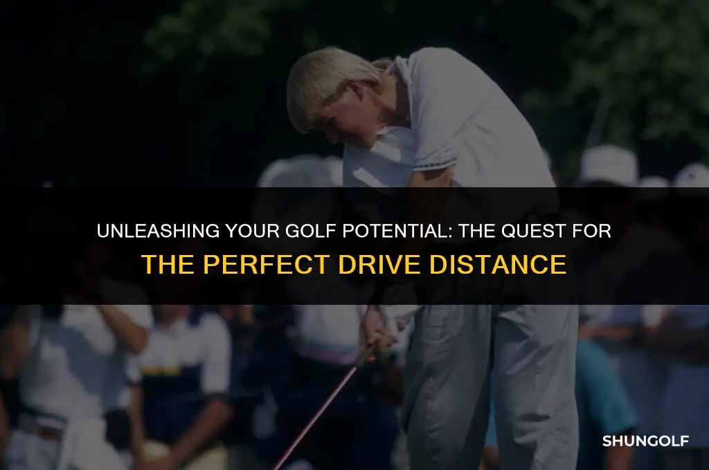 what is average golf drive distance
