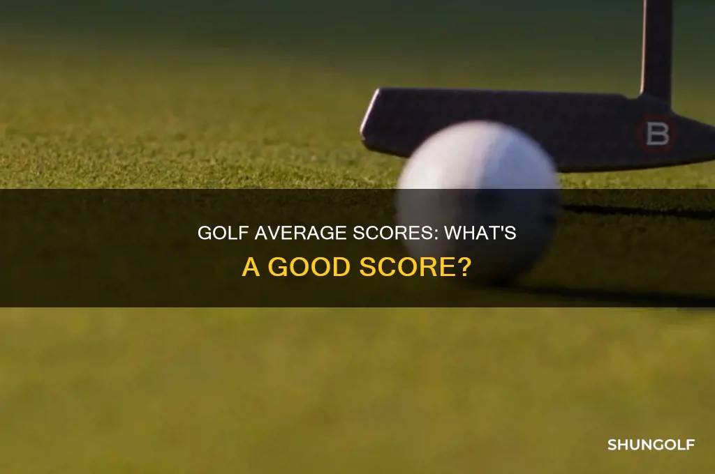 what is average score in golf
