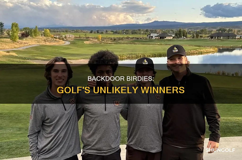 what is backdoor in golf