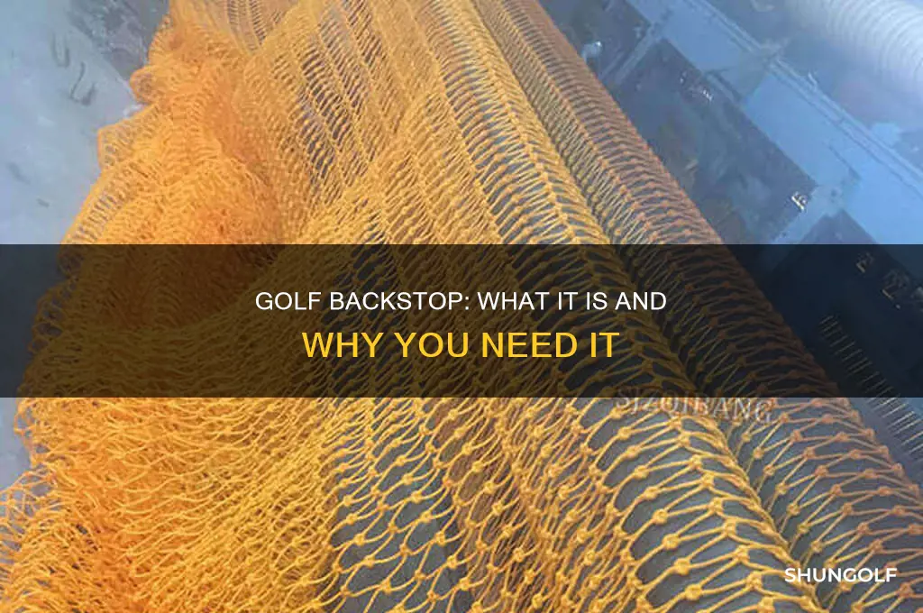 what is backstop in golf