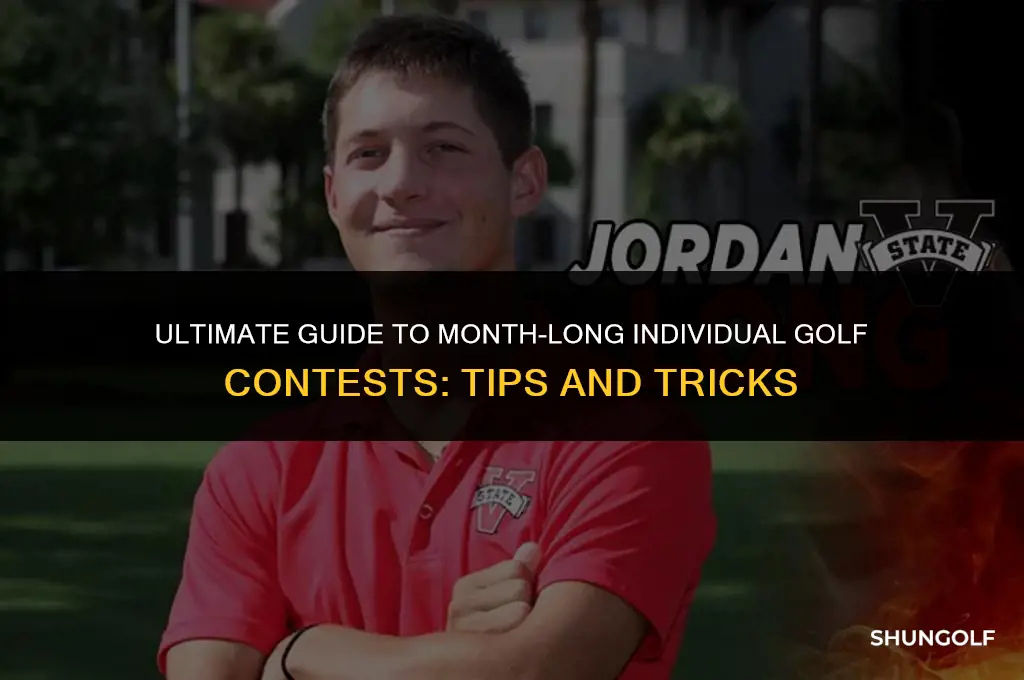 what is best month long individual golf contest