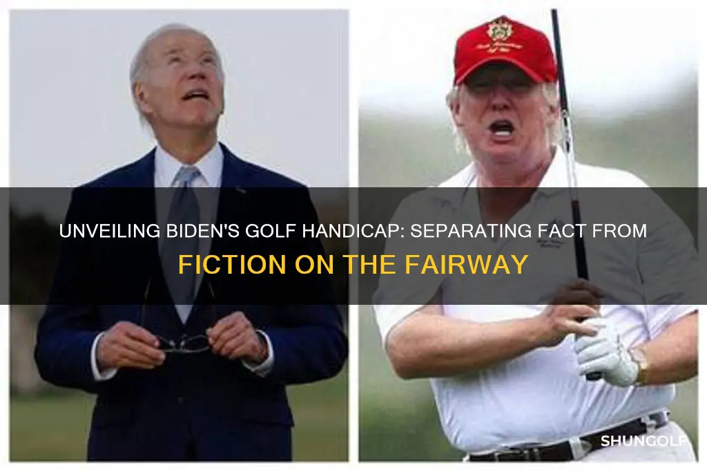 what is bidens real golf handicap