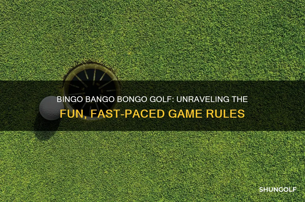 what is bingo bango bongo golf game