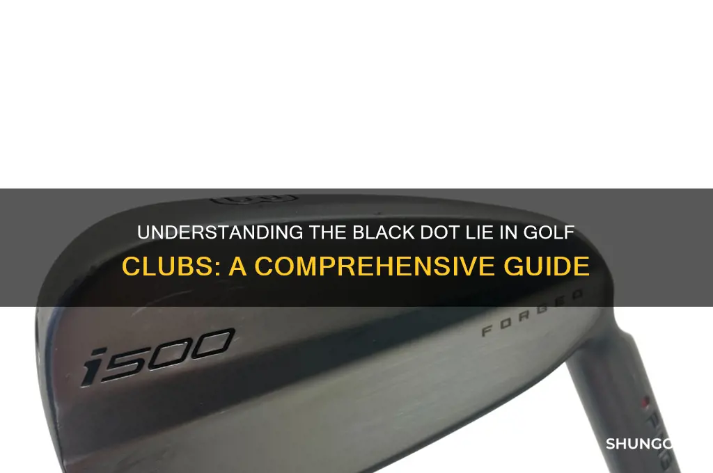 what is black dot lie for golf clubs