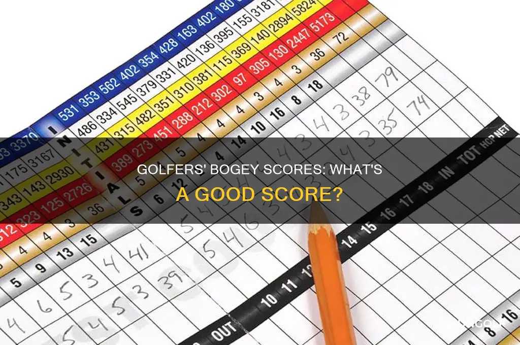 what is bogey golf score