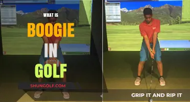 Golf's Boogie: A Swing and a Miss