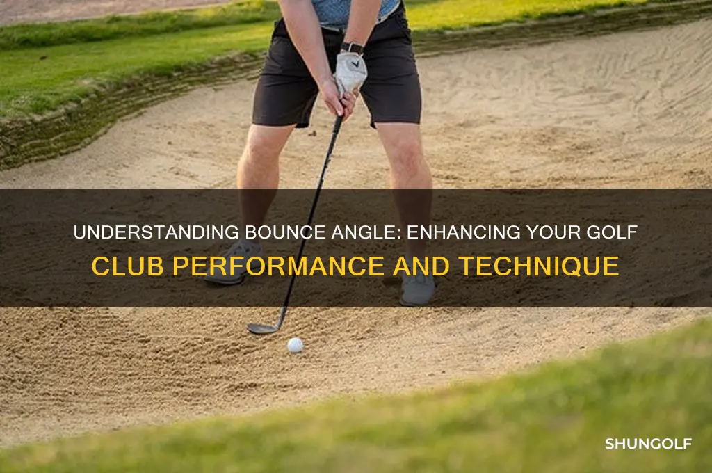 what is bounce angle on golf clubs