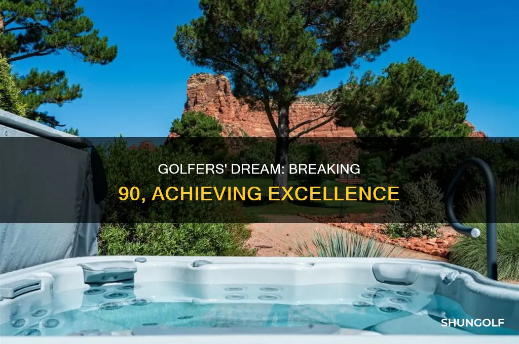 what is breaking 90 in golf