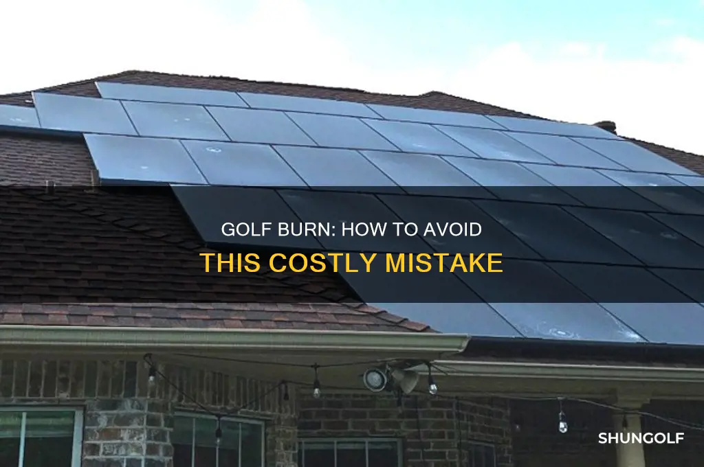 what is burn in golf