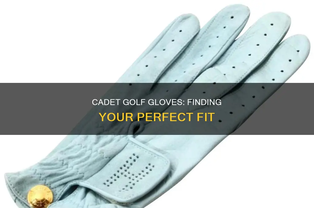what is cadet golf glove size