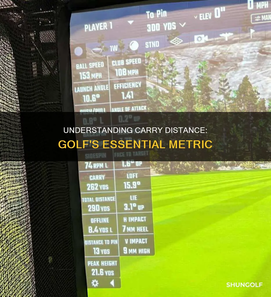 what is carry distance in golf