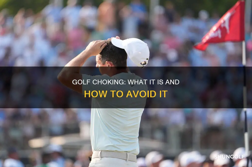 what is choking in golf