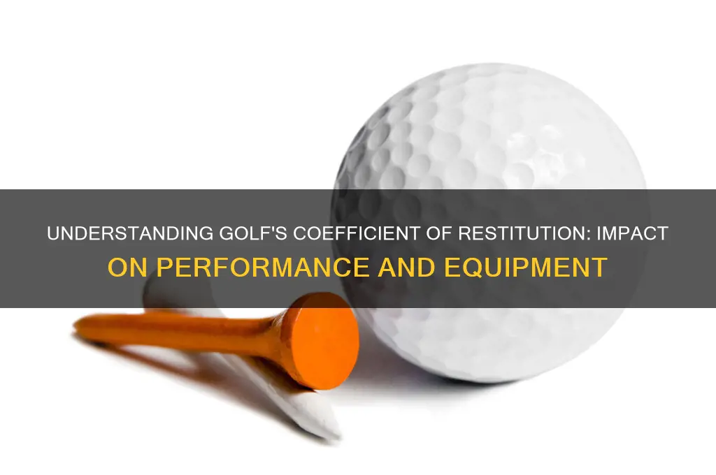 what is coefficient of restitution in golf