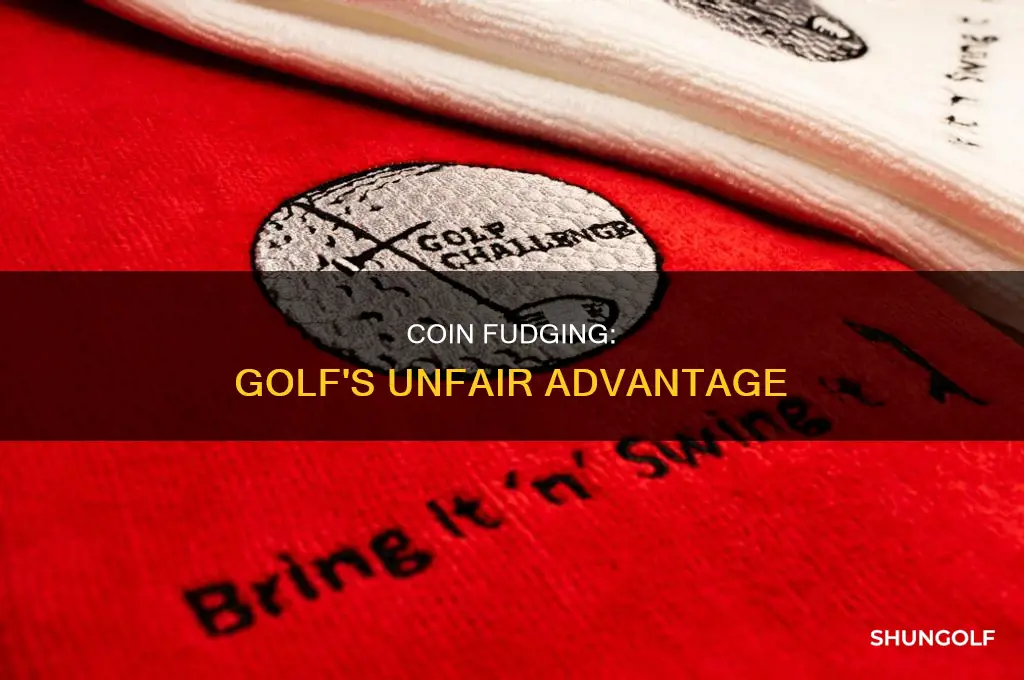 what is coin fudging in golf