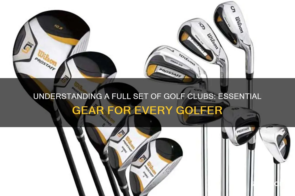what is considered a full set of golf clubs
