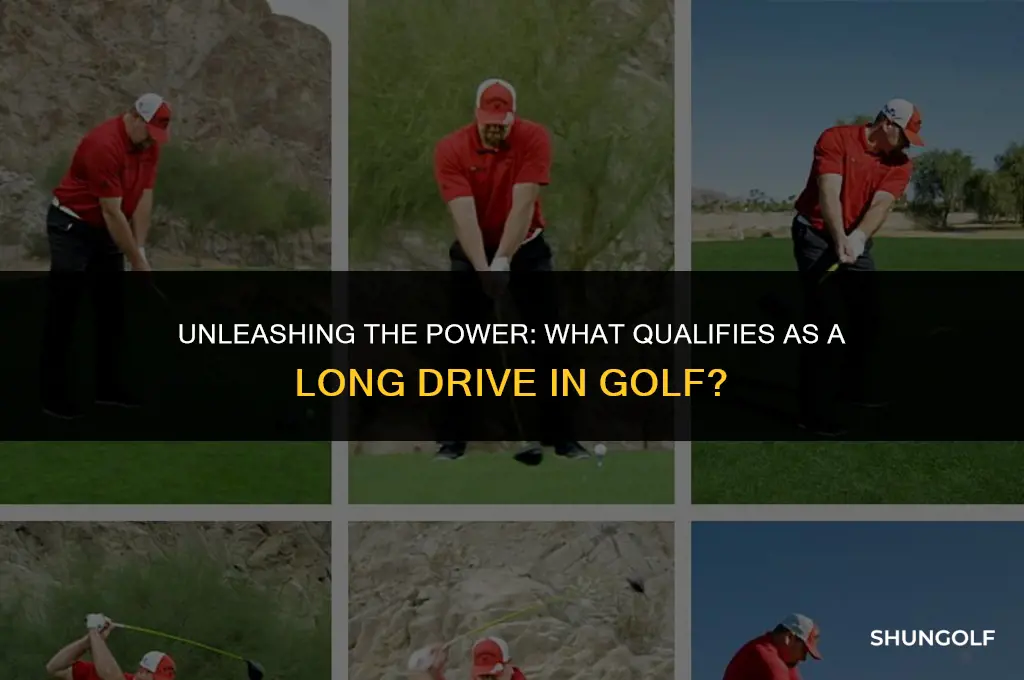 what is considered a long golf drive