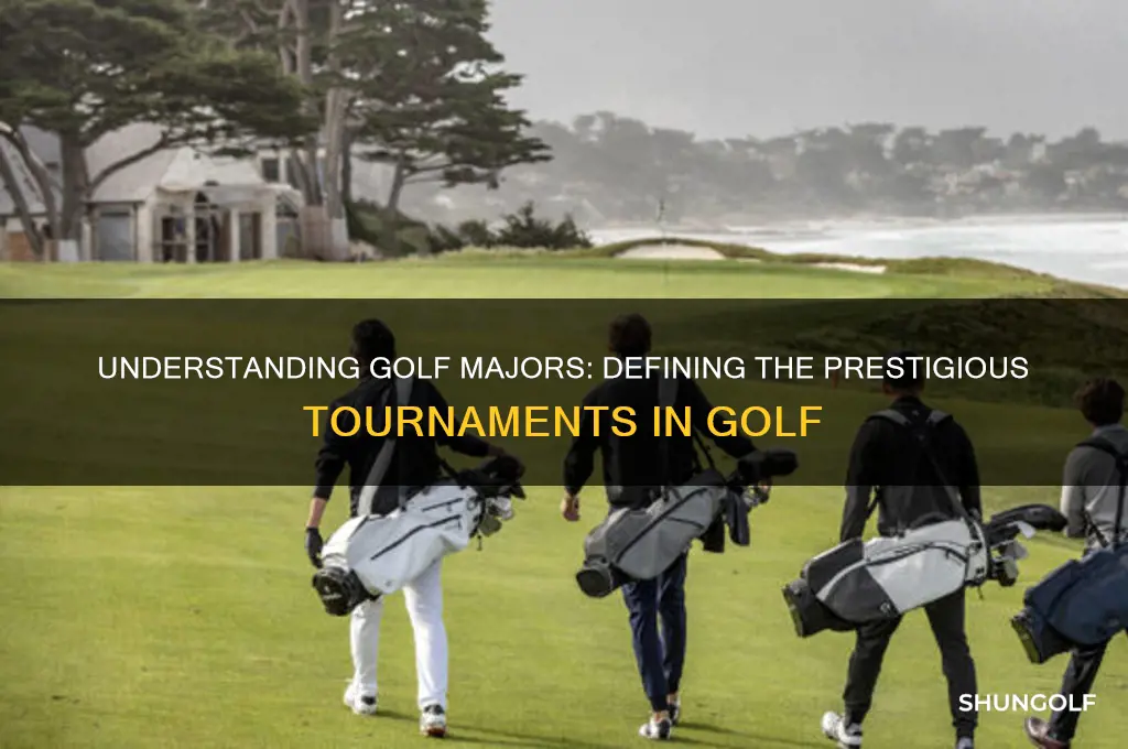 what is considered a major in golf