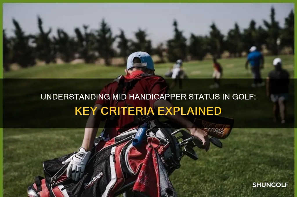 what is considered a mid handicapper in golf