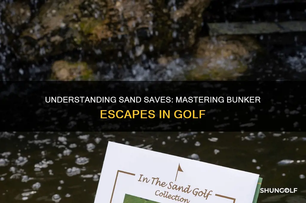 what is considered a sand save in golf