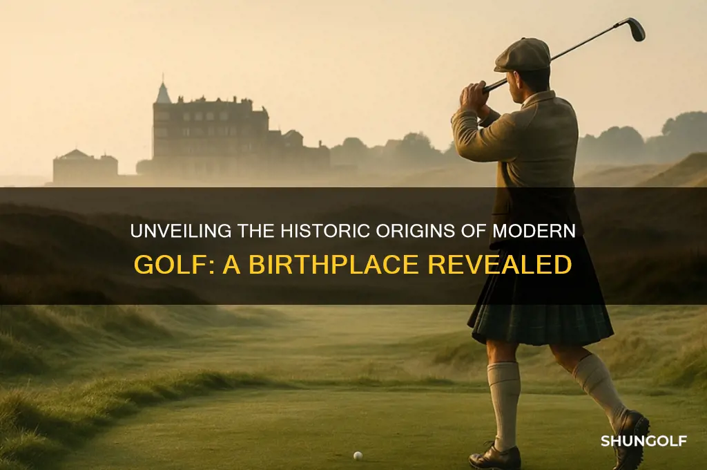 what is considered the birthplace of modern golf