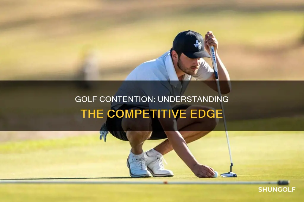 what is contention in golf