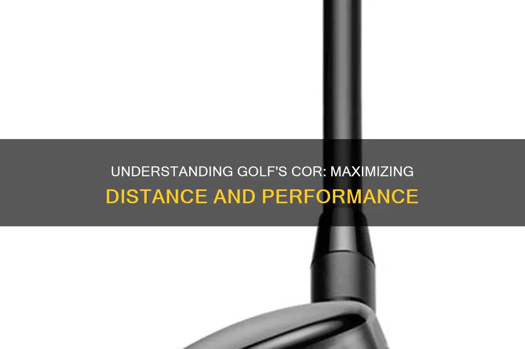 what is cor in golf