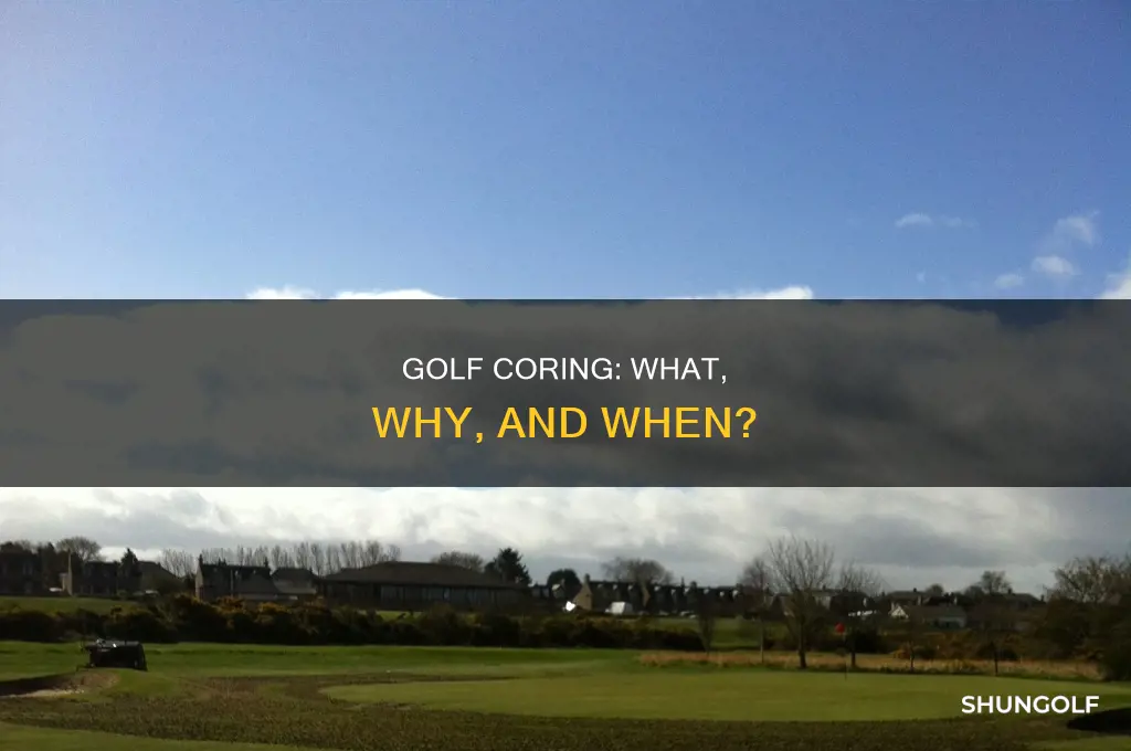 what is coring in golf