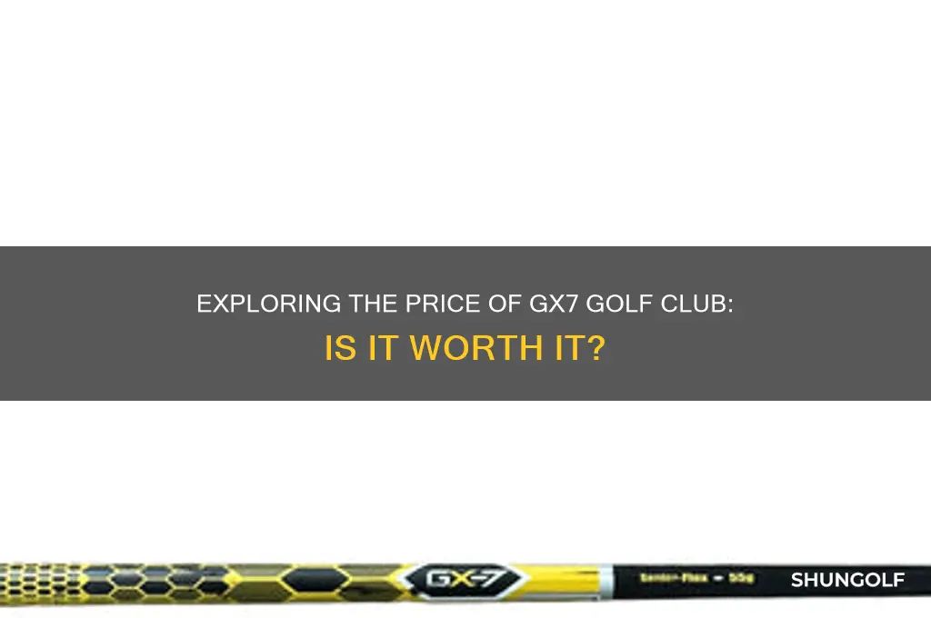 what is cost of gx7 golf club
